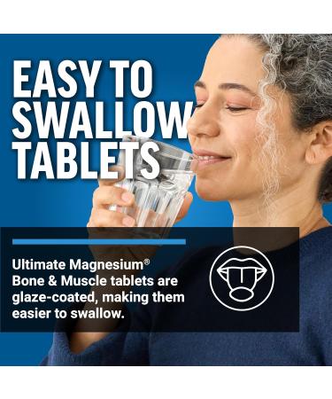 Force Factor Ultimate Magnesium Glycinate, Calcium & Vitamins D3 & K2, Bone Strength Supplement for Women, Muscle Relaxation, Nerve Function & Healthy Bones, Easy to Swallow Glaze Coating, 120 Tablets - Buy Online on GoSupps.com