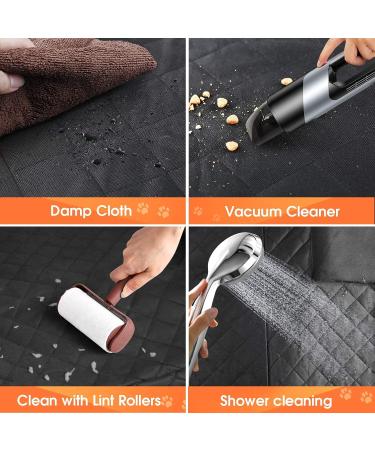 Waterproof Dog Car Seat Cover | Scratchproof Pet Hammock with Side Flaps | Washable Nonslip Backseat Protector for Cars, Trucks, SUVs - Grey - Buy Online on GoSupps.com