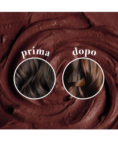 Maternatura Warm Chocolate Brown Mask Toning Mask Ideal for Golden and Hazelnut Shades Moisturizing Organic Beauty Routine for Warm Brown Hair Made in Italy - 200 ml - Buy Online on GoSupps.com