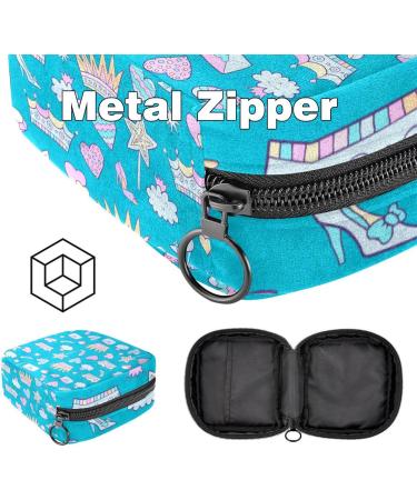 Women's Princess Blue Binding-Up Bag | Portable Storage for Menstrual Pads Tampons & Bandages - Ideal for School & Office - Buy Online on GoSupps.com