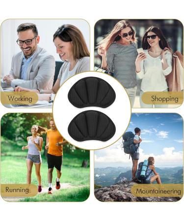 Sibba Heel Pillows - Anti-Slip Shoe Inserts & Blister Protectors (2 Pairs Black) - Perfect for Oversized Shoes - Buy Online on GoSupps.com
