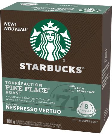 Starbucks By Nespresso Pike Place Roast Coffee Pods Medium Roast Nespresso Vertuo Line & by Nespresso Veranda Blend Blonde Roast Coffee Pods Nespresso Vertuo Line Coffee+Blonde Roast Coffee Pods - Buy Online on GoSupps.com