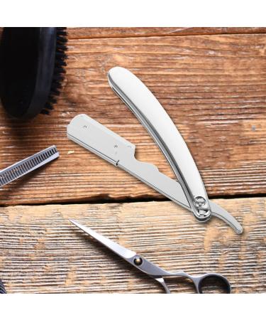 Beavorty Manual Safety Razor for Men | Professional Beard & Hairdresser Razor Blade Holder - Old Fashioned ABS Design - Buy Online on GoSupps.com