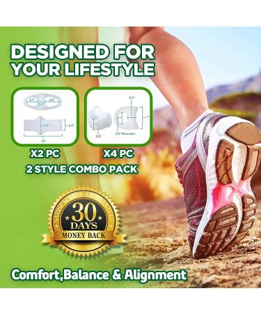 Orthopedic Bunion Corrector for Big Toe - Toe Separators for Bunion Relief & Toe Straightening - Soft Gel, Comfortable for Shoes - Buy Online on GoSupps.com