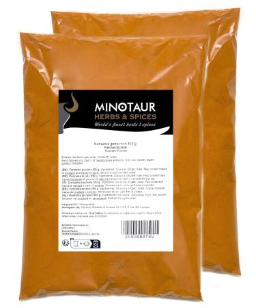 Minotaur Spices | Ground Turmeric Powder - Mild 2 x 500g (1 Kg) | Premium Quality for International Shipping - Buy Online on GoSupps.com