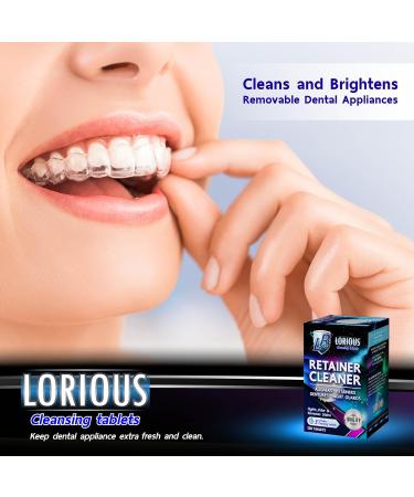 Buy Retainer Cleaner Tablets (120-Pack) - Ultimate Cleaner for Dentures Aligners & Mouth Guards - 4 Months Supply - Fast International Shipping - Buy Online on GoSupps.com