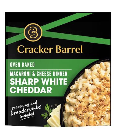 Cracker Barrel Sharp White Cheddar Oven Baked Macaroni & Cheese Dinner (12.3 oz Bag) - Buy Online on GoSupps.com