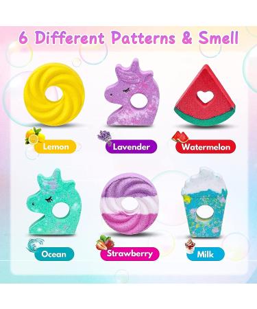 Tacobear Kids Bath Bombs for Girls with Unicorn Jewelry Toys - Organic Handmade Bubble Bath Fizz Spa Set for Birthday & Children's Day Gifts - Buy Online on GoSupps.com