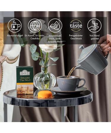 Ahmad Tea English Tea No.1 - 250g Loose Black Tea Blend of English Breakfast & Earl Grey with Bergamot - Premium International Shipping - Buy Online on GoSupps.com