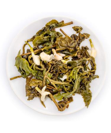 Oriarm 100g / 3.53oz Th Vert au Jasmin Oolong - Taiwan Oolong Th au Jasmin - High Mountain Wulong Green Tea with Jasmine Flowers - Pleasant Aroma Naturally Processed - Buy Online on GoSupps.com