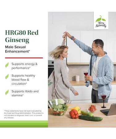 Terry Naturally Male Sexual Health - Dietary Supplement to Support Healthy Blood Flow & Circulation - Herbal Supplement with Korean Red Ginseng - Supplement for Men to Aid Healthy Energy - 48 Capsules - Buy Online on GoSupps.com