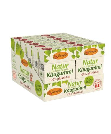 Birkengold Nature Disch Calition Chumpory - Green Mint | Plastic-Free Sugar-Free Natural Chicle | 12 Pieces | Certified Natural Cosmetics - Buy Online on GoSupps.com