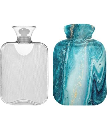 Abstract Ocean Blue Marble Heat Bottle | 1L Pain Relief Water Heating Pillow & Hot Water Bed Warmer for Menstrual Cramps - Buy Online on GoSupps.com