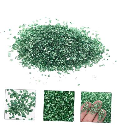 HAKIDZEL 1 Glass Chip Rhinestones for Nails Nail Art Crushed Glass Nail Sequins Ornaments Glass Chips in Bulk Resin Fillers Metal Filler DIY Epoxy Resin Nail Art Charms Nail Stone Irregular 0.5X0.3cm Green - Buy Online on GoSupps.com