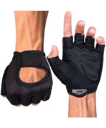 Melliex Fitness Gloves training gloves men and women non -slip sports gloves for weight lifting bicycle gym strength training & crossfit black l