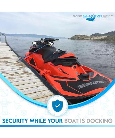 Premium Boat Bungee Dock Lines - 4-5.5 ft Stretch, Shock Absorbing Boat Tie for Cleats, Docks, Pylons, Anchors - Black - Buy Online on GoSupps.com