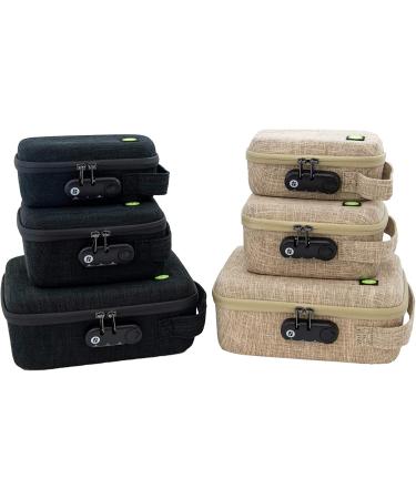 SMELL PROOF BAG with Combination Lock - The Silverton by STASHLOGIX (Large-Tan) - Buy Online on GoSupps.com