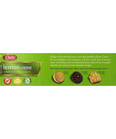 Dare Cookie Lemon Creme 10.2oz (290g) Pack of 2 - 12.3 Ounce Delicious Treats - Buy Online on GoSupps.com