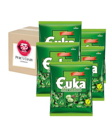 Lollipops - Candy Sweets Euka Menthol Flavour 5 x 425 g from Pere's Candy Box with Gift
