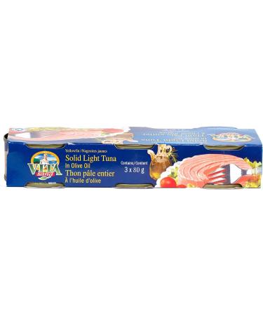 Vita Sana Solid Light Tuna in Olive Oil 3x80g - Buy Online on GoSupps.com