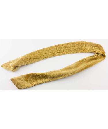 Mytoptrendz Wire Headband Plain Velvet Adjustable Bendy Usangi Wired Hair Band Hair Tie Twist Bowknot Rockabilly Retro Boho Rockabilly Scarf (Gold Beige) - Buy Online on GoSupps.com