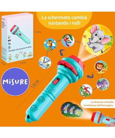 Children's Flashlight Projector with 32 Images | Perfect Gift for Boys & Girls Ages 2-4 | Learning & Fun Toys - Buy Online on GoSupps.com