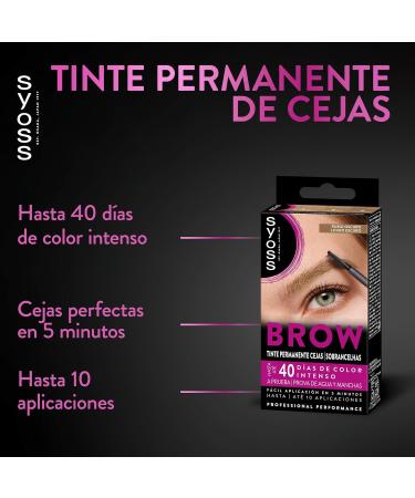  Syoss SYOSS Brow Dark Blonde Eyebrow Tint (1 x 10 ml) permanent hair color waterproof lasts 40 days and up to 10 uses for perfect eyebrows pack of 3 - Buy Online on GoSupps.com