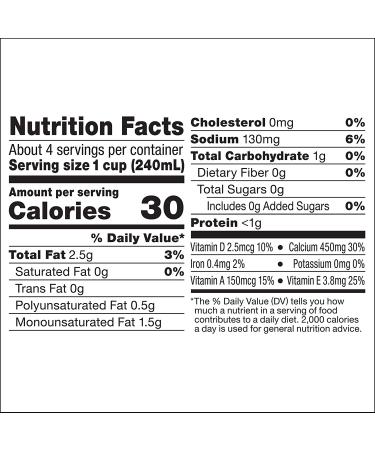 So Delicious Dairy Free Almond Milk Unsweetened - 1 Quart (Pack of 6) | Vegan & Non-GMO - Buy Online on GoSupps.com