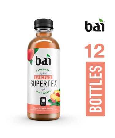 Bai Iced Tea Narino Peach Antioxidant Supertea - 12 Pack, 18 Fl Oz Bottles - Buy Online on GoSupps.com