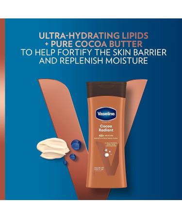 Vaseline Intensive Care Cocoa Radiant Body Lotion with ultra-hydrating lipids and pure cocoa butter for dry skin 200 ml 200 ml (Pack of 1) Cocoa Radiant Body Lotion 200ml - Buy Online on GoSupps.com