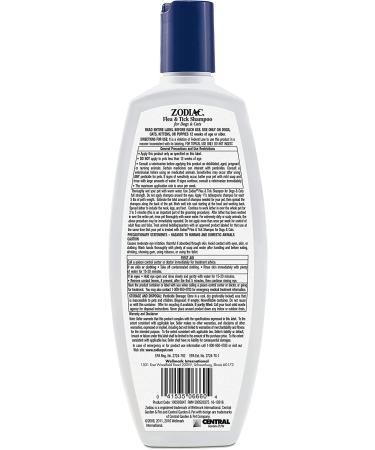 Zodiac Flea & Tick Shampoo for Dogs & Cats - 12oz | Fast Relief & Protection - Buy Online on GoSupps.com