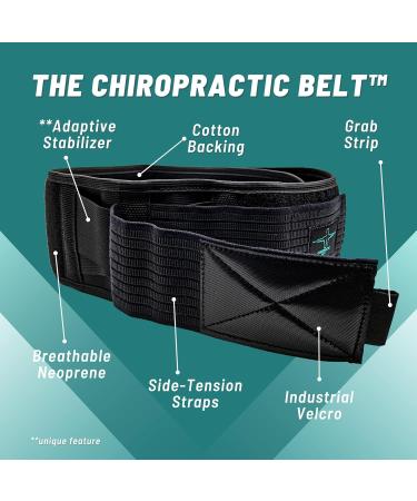 SI Belt for Sciatica Pain Relief | Sacroiliac Belt for Men & Women | Adjustable Hip Brace | Lower Back Pain Support | Fits XS to Plus Size (XXL 58-64) - Black - Buy Online on GoSupps.com