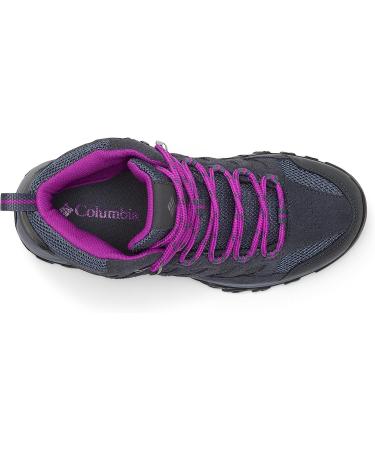 Columbia Women's Crestwood Mid Waterproof Wide Hiking Boot Shoe 7.5 - Graphite/Bright Plum - Buy Online on GoSupps.com