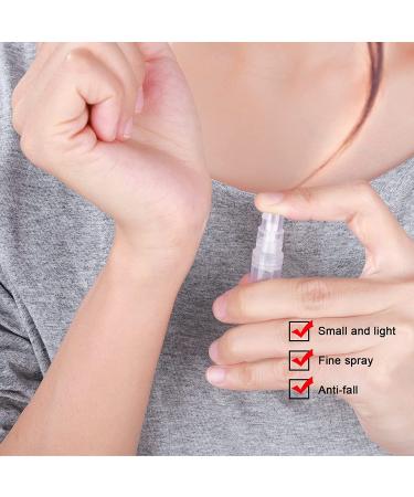FANDAMEI 60 Pack 3ml Mini Clear Plastic Spray Bottles for Cleaning, Travel, Essential Oils & Perfume - Buy Online on GoSupps.com