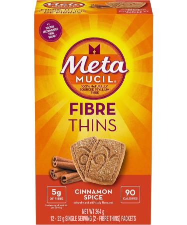 Metamucil Fibre Thins Cinnamon Spice 12 Servings (24 Total Cookies) - Buy Online on GoSupps.com