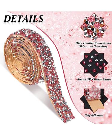 5 Rolls Crystal Rhinestone Ribbon - Self-Adhesive Bling Ribbon for DIY Crafts & Party Decor - Mixed Colors Basic Style - Buy Online on GoSupps.com