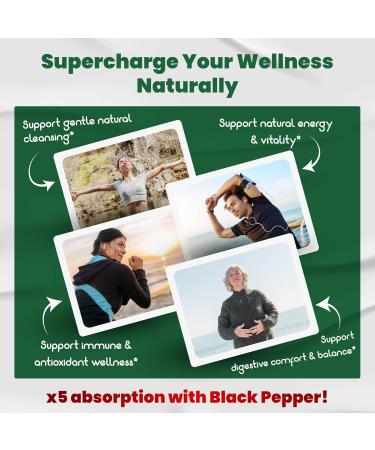 Premium Organic Chlorella Complex 10-in-1 Formula with Spirulina, Wheatgrass, Moringa, CoQ10 & Ashwagandha Supports Natural Energy & Antioxidant Balance 150 Capsules 150 count (pack of 1) - Buy Online on GoSupps.com