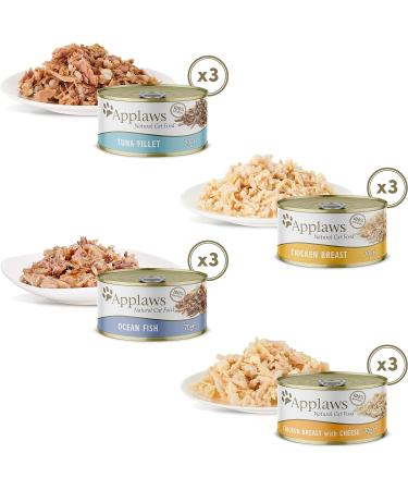 Applaws Premium Natural Cat Food - Fish & Chicken in Broth 12x70g | Healthy Gourmet Meal for Cats - Buy Online on GoSupps.com