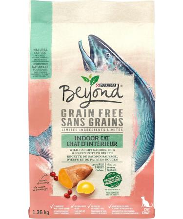 Beyond Grain Free Natural Dry Cat Food Wild-Caught Whitefish & Free Run Egg - 1.36 kg Bag & Grain Free Natural Dry Cat Food Indoor Cat Wild-Caught Salmon & Egg - 1.36 kg Bag - Buy Online on GoSupps.com