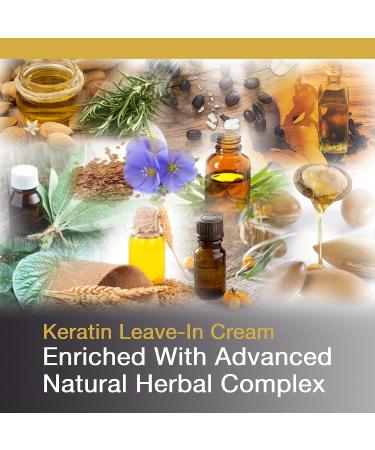 Vitamins Keratin Leave In Conditioner Moisturizer for Thin to Normal Hair - Hydrating Detangler Cream for Dry Damaged Hair - Buy Online on GoSupps.com