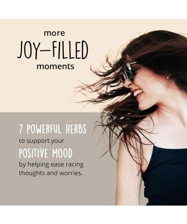 Joy-Filled Mood Support Supplement with St Johns Wort | Stress Relief Energy Supplements | 100% Plant-Based Herbal Adaptogens | 180 ct - Buy Online on GoSupps.com