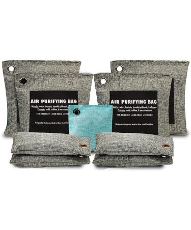 Litepak Odor Absorbing Bags Activated Charcoal Odor Eliminator for Car Home Office (9-Bags)