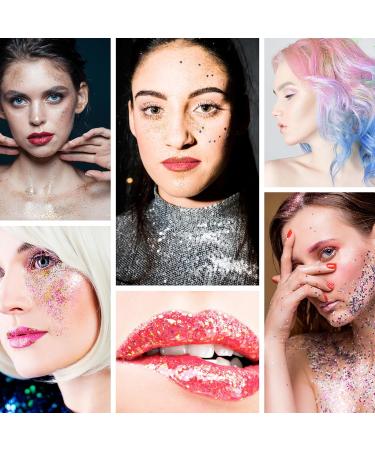 Simarro 24 Colors Glitter Sequin Hex Set for Halloween Makeup & Crafts - Mix-Color 2 - Buy Online on GoSupps.com