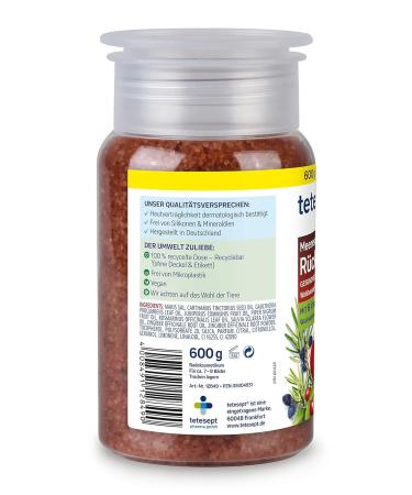 Teteseept Meeressalz Back & Shoulder - Soothing Sea Salt Bath for Relaxation & Muscle Relief with 6 Essential Oils - 4 x 600g | International Shipping - Buy Online on GoSupps.com