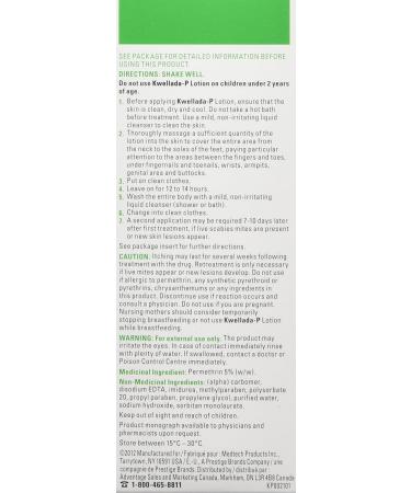 Kwellada P Lotion - 100g - Single Treatment Kills Scabies Mites & Eggs - Buy Online on GoSupps.com
