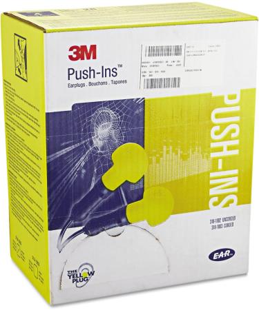3M Push-Ins Earplugs 28NRR - Corded Yellow/Blue 200 Pairs - Best for Noise Reduction | Order Internationally - Buy Online on GoSupps.com
