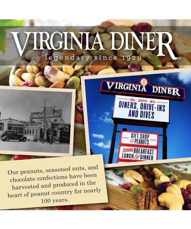 Virginia Diner Gourmet Super Extra Large Red Skin Virginia Peanuts 36oz - Traditional Salted Peanuts - 2.25lb Pack | Premium Salted Red Skin Peanuts - Buy Online on GoSupps.com