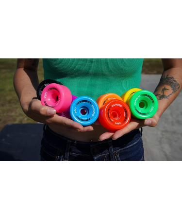 Riedell Sonar Zen Quad Roller Skate Wheels - 4 Pack, 32mm x 62mm 85A Blue - Buy Online on GoSupps.com