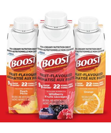 Boost Fruit Flavoured Drink Orange 237ml 24 count & Fruit Flavoured Drink Variety Pack 237ml 24 count - Buy Online on GoSupps.com