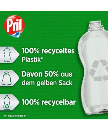 Pril Kraft Gel Power & Pearls 4x450ml - High Fat Solving Hand Dishwashing Detergent for Clean Shiny Dishes - Fresh Boost 4-Pack - Buy Online on GoSupps.com
